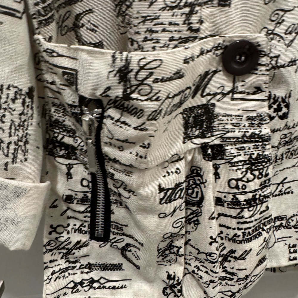 Dorman Beige Script Print Jacket - Picture 6 of 8